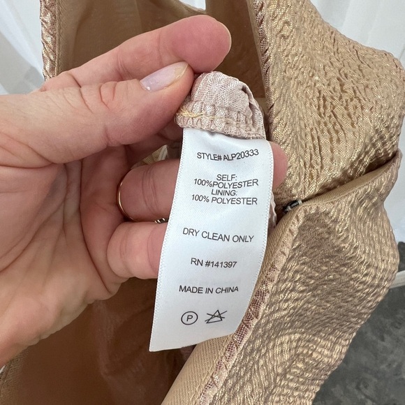 Shimmering Gold Jumpsuit - Picture 7 of 8